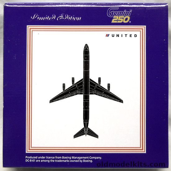 Gemini Jets 1/250 DC-8 United Airlines - (DC861), AJUALL003 plastic model kit